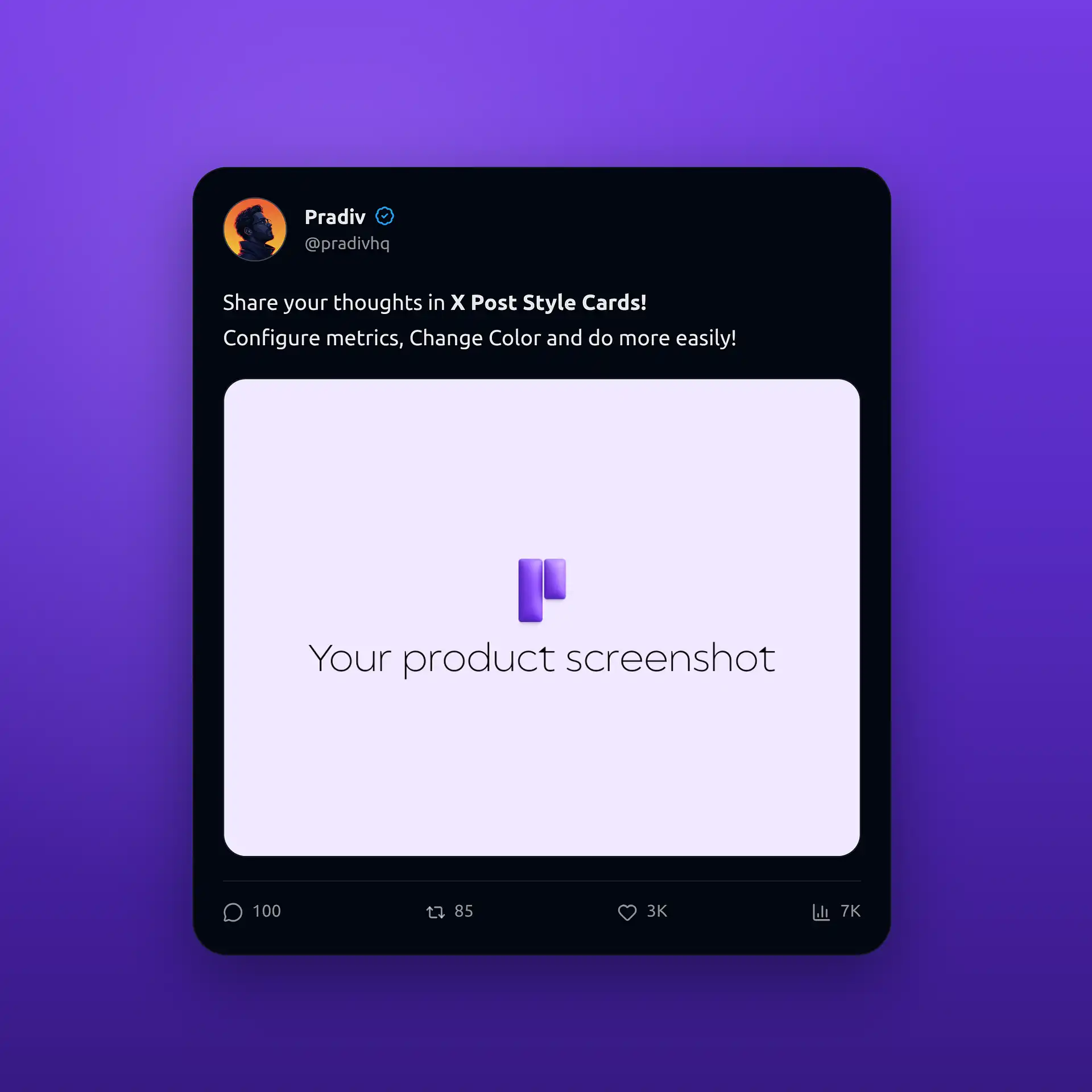 Twitter X post visual