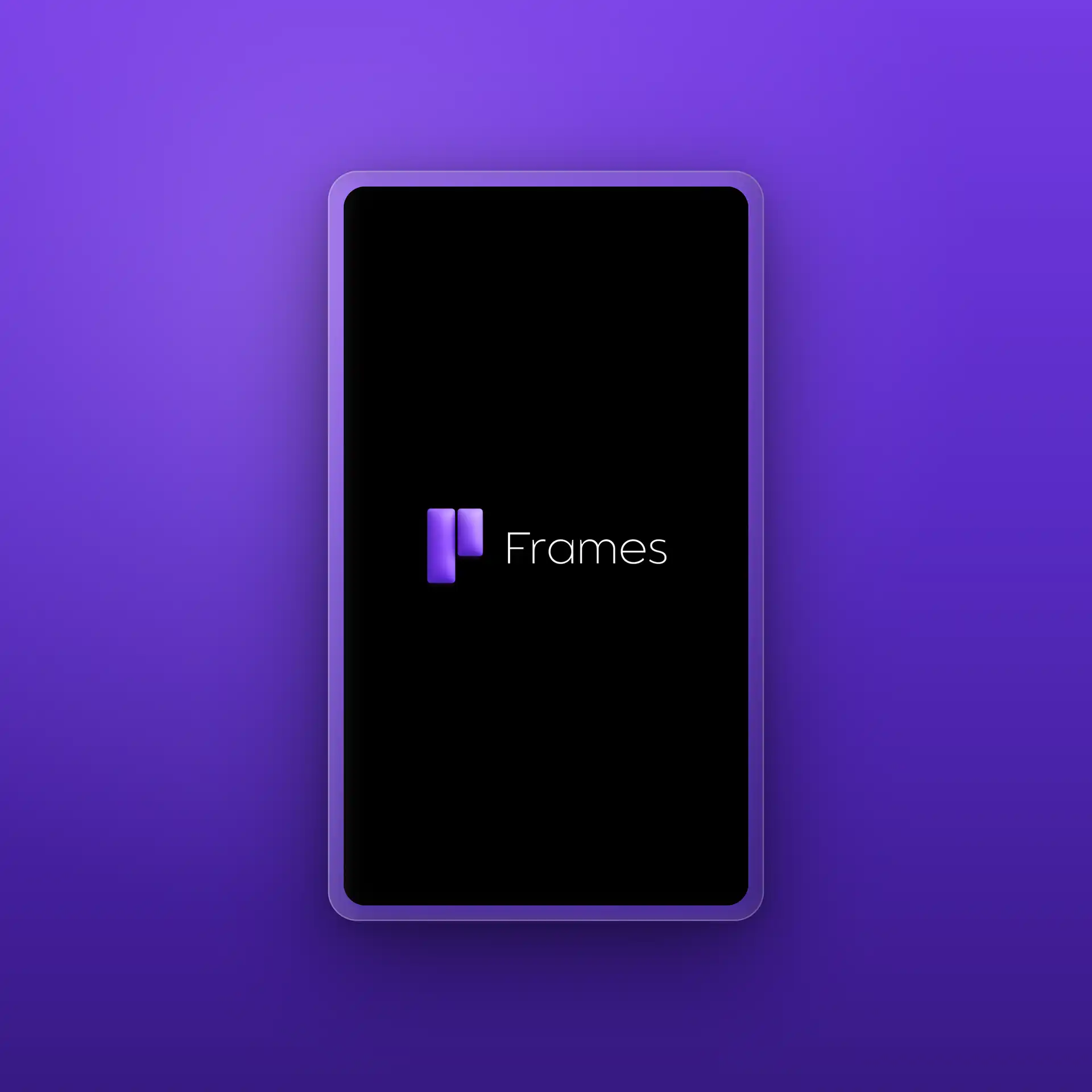 Glass frame marketing visual