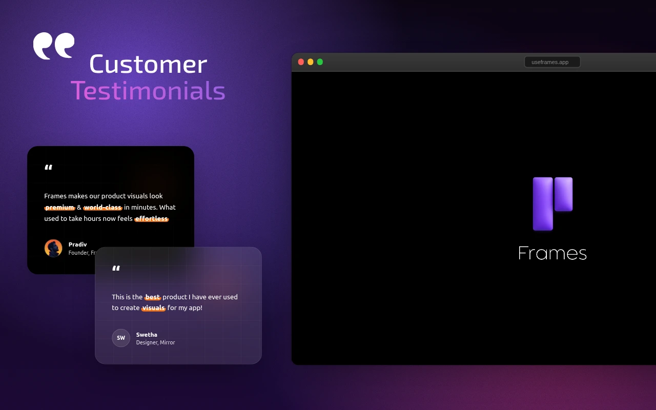 Chrome Gallery Testimonials template preview
