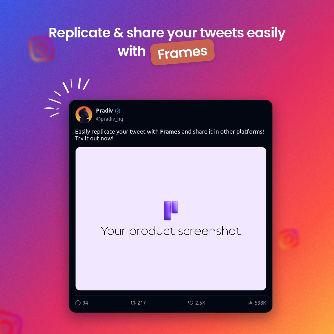 Tweet Share Card template preview